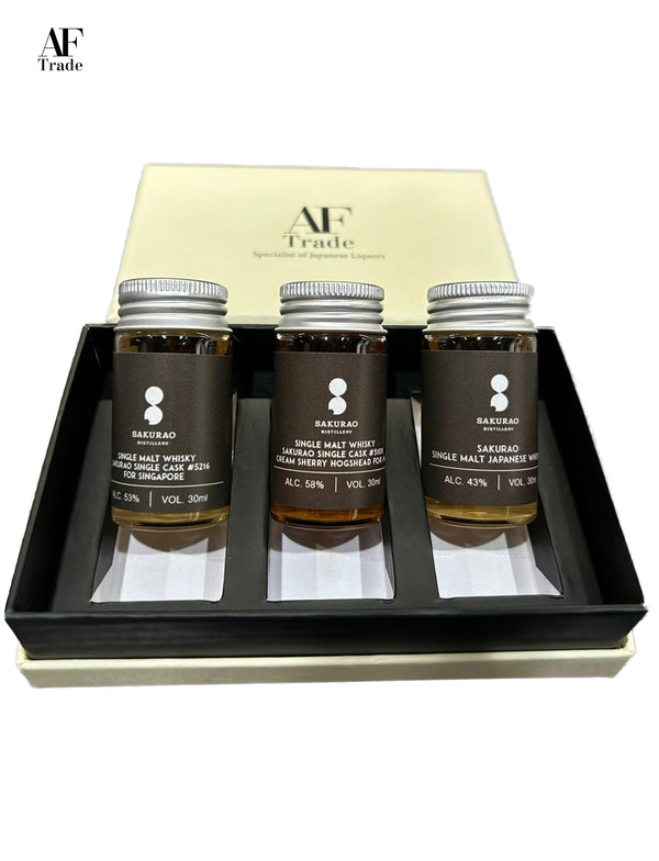 SAKURAO WHISKY TASTING SET (30ml x 3 BOTTLES)