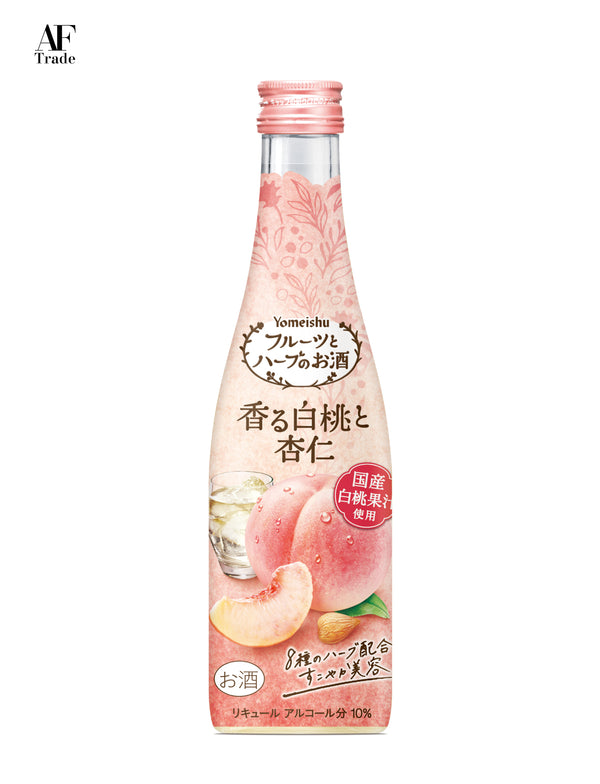 Yomeishu Fruit & Herb Liquor - Peach & Almond Alc 10% 300ml