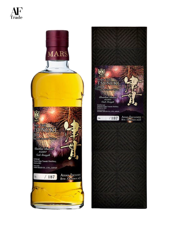 MARS WHISKY Single Cask TSUNUKI Asian Exclusive 8th 2018 Bourbon Barrel ＃5300