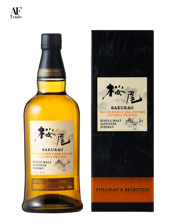 Single Malt Japanese Whisky SAKURAO SAUTERNES CASK FINISH LIGHTLY PEATED STILLMAN'SELECTION